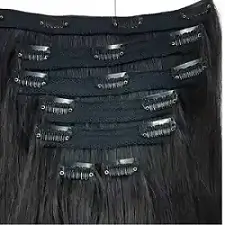 Raw Indian clip-in hair extensions