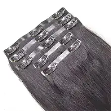 Raw Indian seamless clip-in hair extensions